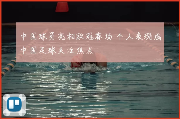 中国球员亮相欧冠赛场 个人表现成中国足球关注焦点